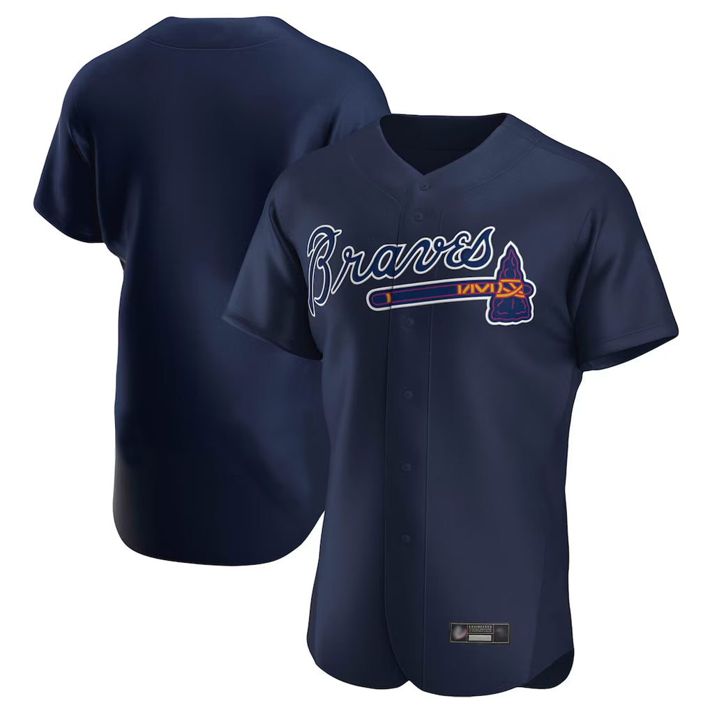 A.Braves ## Braves Blank Player Navy Alternate Limited Elite Home Game Ldoa Stitched Jerseys