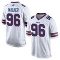 B.Bills #96 Deone Walker Player White Home Game Ldoa Stitched Jerseys