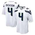 S.Seahawks #4 Michael Dickson Player White Home Game Ldoa Stitched Jerseys