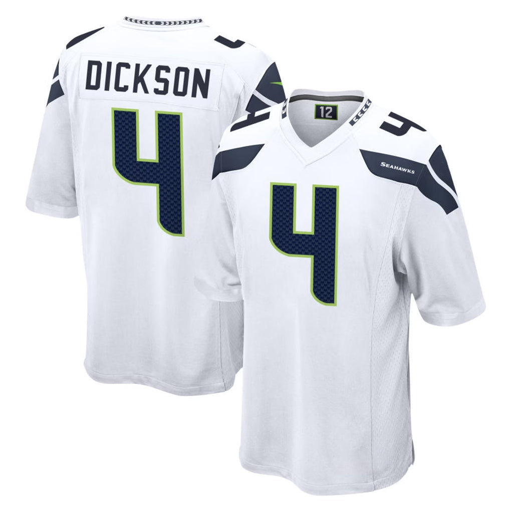 S.Seahawks #4 Michael Dickson Player White Home Game Ldoa Stitched Jerseys