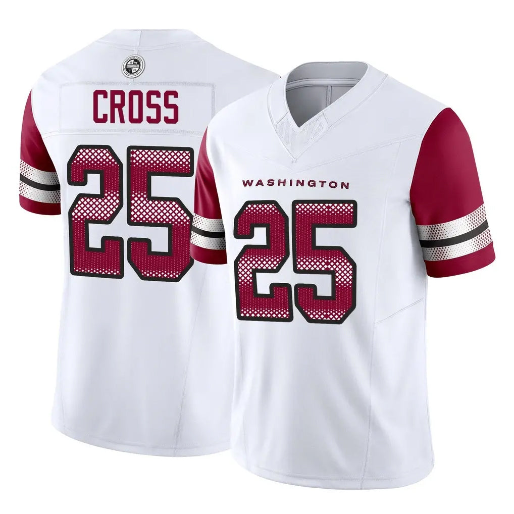 W.Commanders #25 Nick Cross Player White Vapor F.U.S.E. Limited Home Game Ldoa Stitched Jerseys