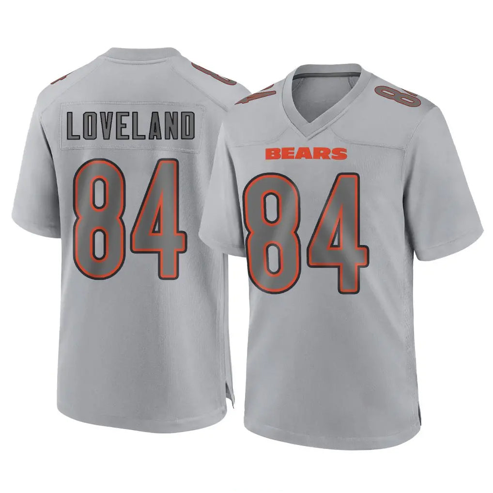 C.Bears #84 Colston Loveland Player Gray Atmosphere Fashion Game Ldoa Stitched Jerseys