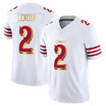 SF.49ers #2 Deommodore Lenoir Player White 2025 Rivalries Collection Game Limited Ldoa Stitched Jerseys