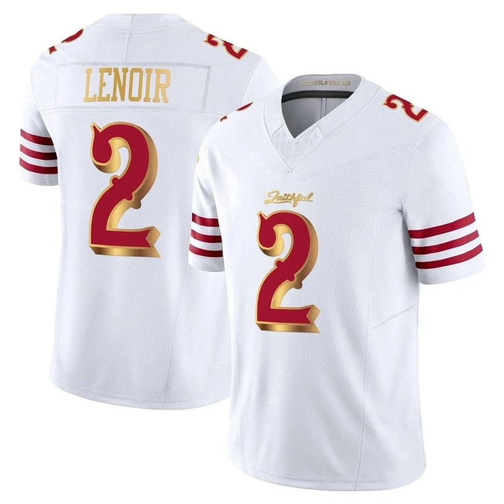 SF.49ers #2 Deommodore Lenoir Player White 2025 Rivalries Collection Game Limited Ldoa Stitched Jerseys