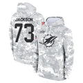 M.Dolphins #73 Austin Jackson Player Arctic Camo Salute to Service Hoodies Limited Game Ldoa Stitched Jerseys