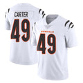 C.Bengals #49 Barrett Carter Player White Vapor Untouchable Limited Home Game Ldoa Stitched Jerseys