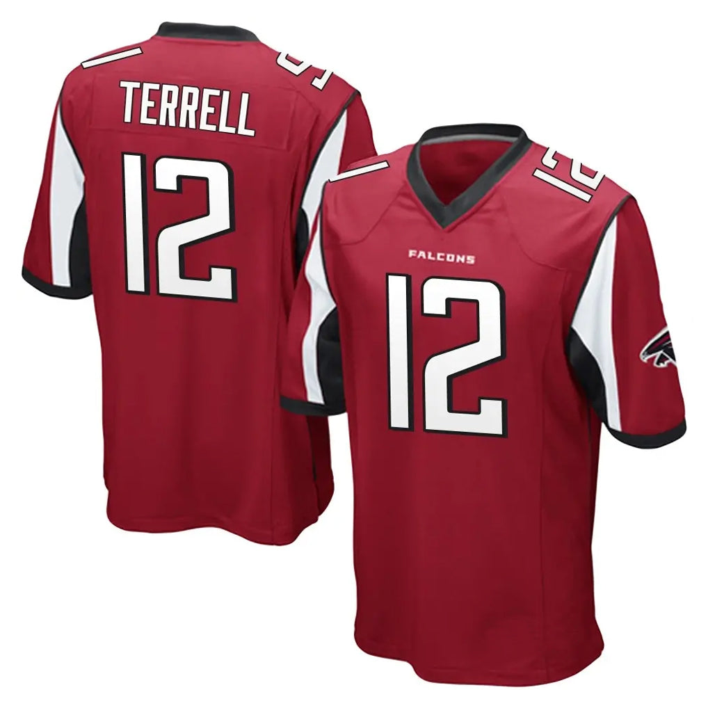 A.Falcons #12 Avieon Terrell Player Red Color Vapor Home Game Ldoa Stitched Jerseys