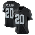 LV.Raiders #20 Isaiah Pola-Mao Player Black Limited Vapor Untouchable Home Game Ldoa Stitched Jerseys