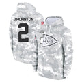KC.Chiefs #2 Tyquan Thornton Player Arctic Camo Salute to Service Hoodies Limited Game Ldoa Stitched Jerseys