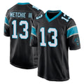 C.Panthers #13 John Metchie III Player Black Home Game Ldoa Stitched Jerseys