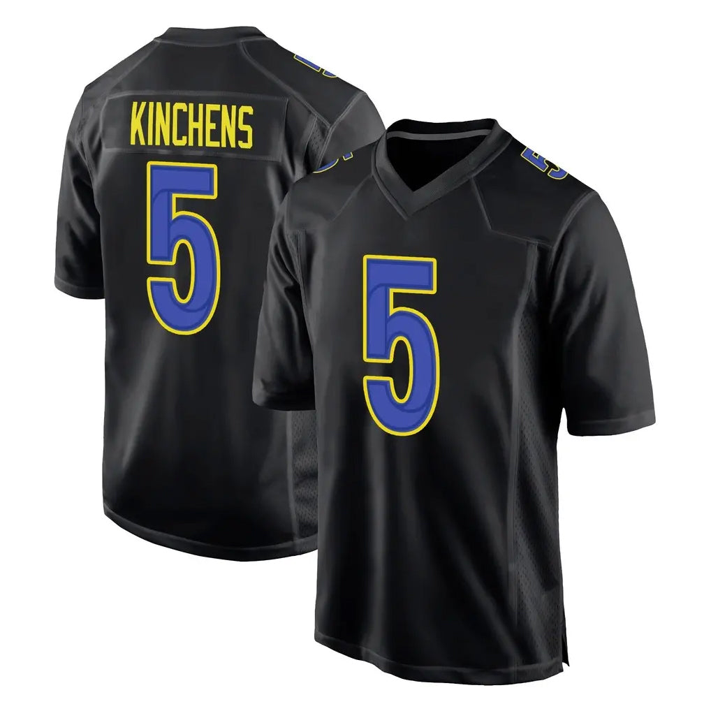 LA.Rams #5 Kamren Kinchens Player Black Fashion Limited Home Game Ldoa Stitched Jerseys