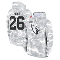 A.Cardinals #26 Evan Hull Player Arctic Camo Limited Salute to Service Pullover Hoodies Game Stitched Jerseys