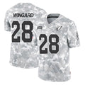 A.Cardinals #28 Andrew Wingard Player Arctic Camo Limited Salute To Service Home Game Stitched Jerseys