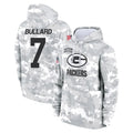 GB.Packers #7 Javon Bullard Player Arctic Camo Salute to Service Hoodies Limited Game Ldoa Stitched Jerseys