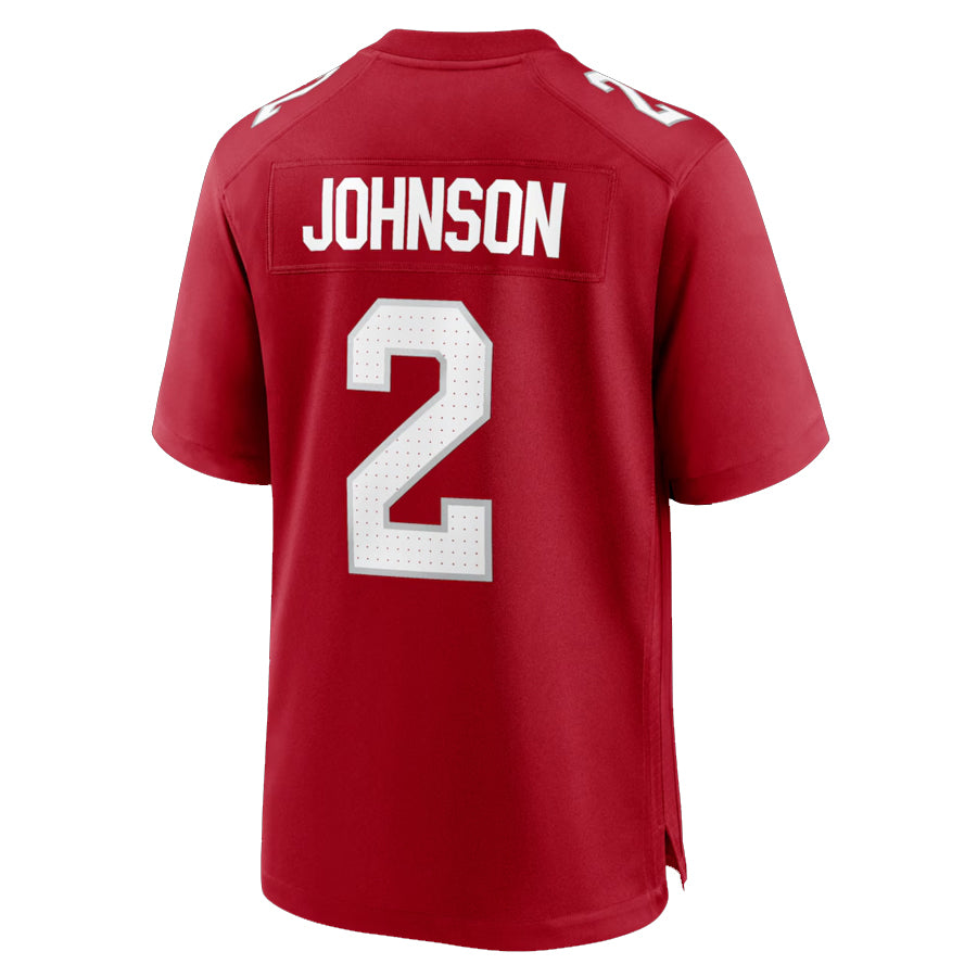 A.Cardinals #2 Will Johnson Player Cardinal Limited Home Game Ldoa Stitched Jerseys