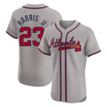 A.Braves #23 Michael Harris II Player Gray Limited Elite Home Game Ldoa Stitched Jerseys