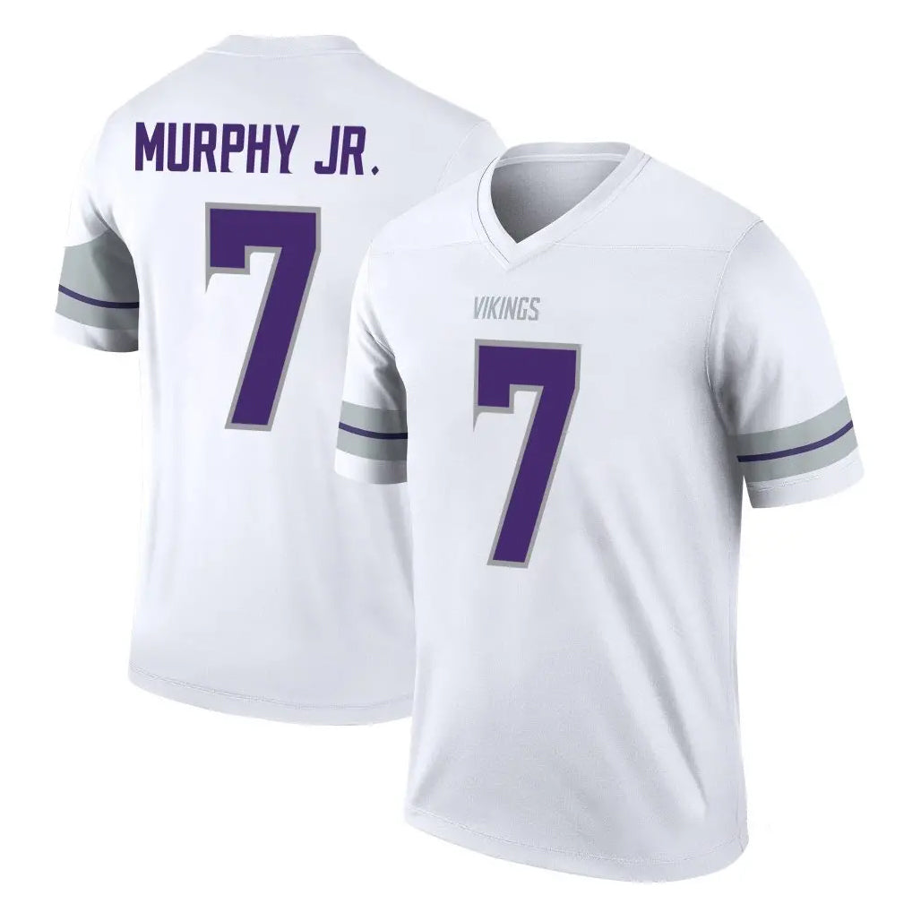 M.Vikings #7 Byron Murphy Jr. Player White Alternate Legend Home Game Ldoa Stitched Jerseys