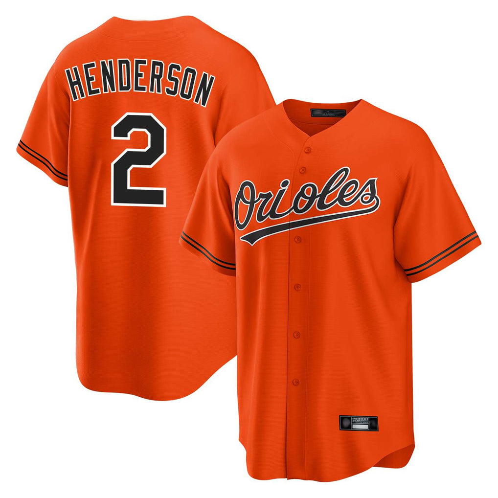B.Orioles #2 Gunnar Henderson Player Orange Home Game Ldoa Stitched Jerseys