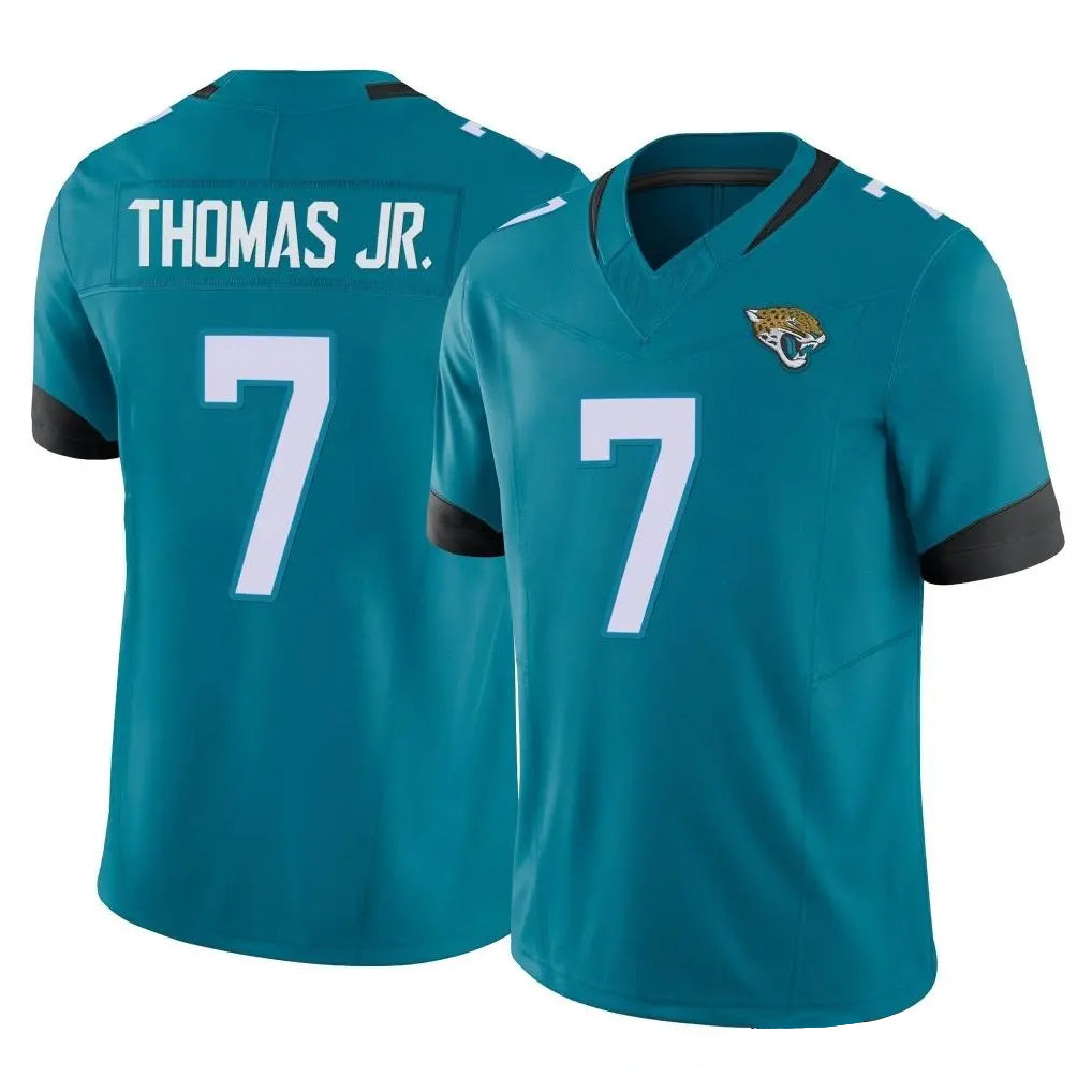 J.Jaguars #7 Brian Thomas Jr. Player Teal Vapor F.U.S.E. Limited Home Game Ldoa Stitched Jerseys