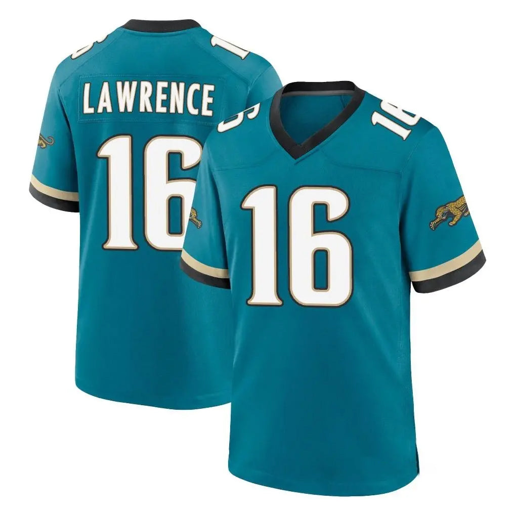 J.Jaguars #16 Trevor Lawrence Player Teal Prowler Throwback Limited Home Game Ldoa Stitched Jerseys