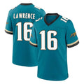 J.Jaguars #16 Trevor Lawrence Player Teal Prowler Throwback Limited Home Game Ldoa Stitched Jerseys