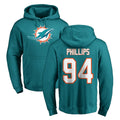 M.Dolphins #94 Jordan Phillips Player Aqua LOGO Pullover Hoodies Limited Ldoa Stitched Jerseys