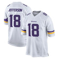 M.Vikings #18 Justin Jefferson Player White Home Game Ldoa Stitched Jerseys
