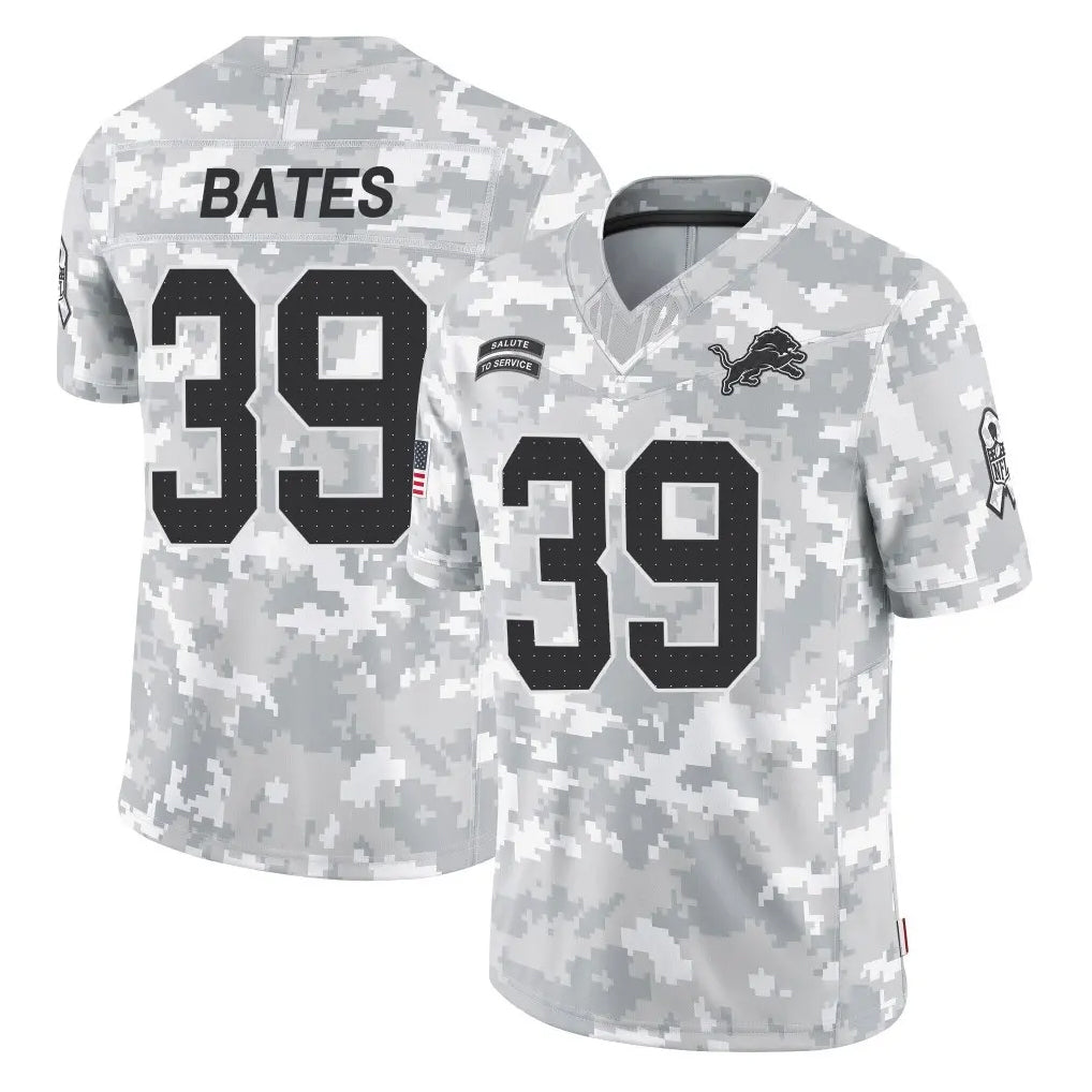 D.Lions #39 Jake Bates Player Arctic Camo Salute To Service Limited Ldoa Stitched Jerseys