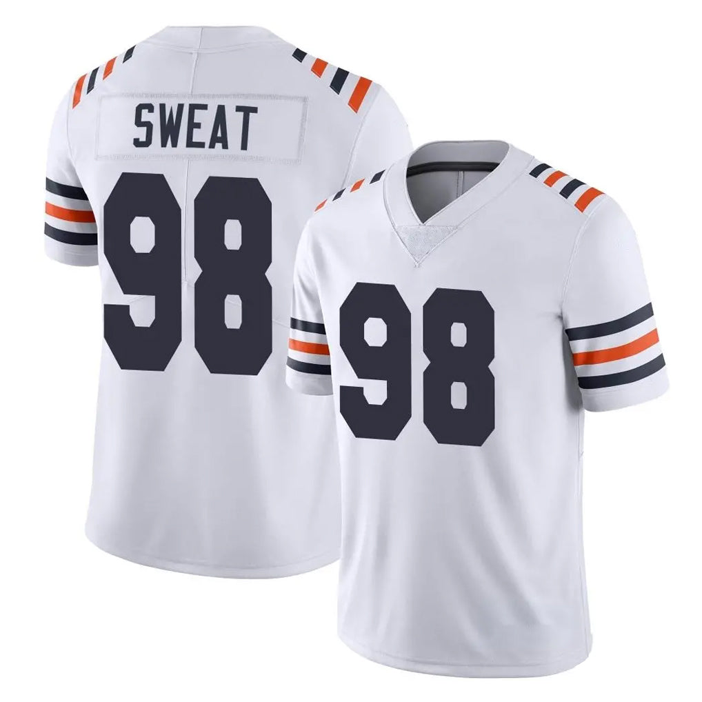 C.Bears #98 Montez Sweat Player White Classic Vapor Limited Home Game Ldoa Stitched Jerseys