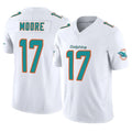 M.Dolphins #17 Trey Moore Player White Limited Vapor F.U.S.E. Home Game Ldoa Stitched Jerseys