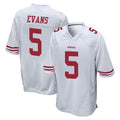 SF.49ers #5 Mike Evans Player White Home Game Ldoa Stitched Jerseys