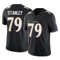B.Ravens #79 Ronnie Stanley Player Black Vapor F.U.S.E. Limited Ldoa Stitched Jerseys