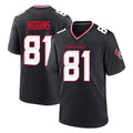 H.Texans #81 Jayden Higgins Player Navy Team Home Game Ldoa Stitched Jerseys