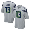 S.Seahawks #13 Ernest Jones IV Player Gray Home Game Ldoa Stitched Jerseys