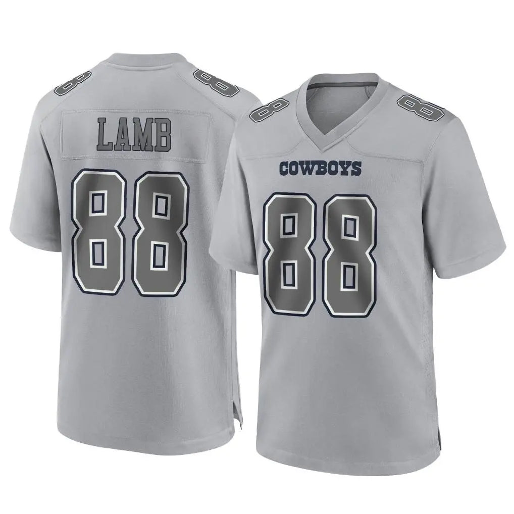 D.Cowboys #88 CeeDee Lamb Player Gray Atmosphere Fashion Home Game Ldoa Stitched Jerseys
