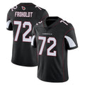 A.Cardinals #72 Hjalte Froholdt Player Black Vapor Limited Home Game Ldoa Stitched Jerseys
