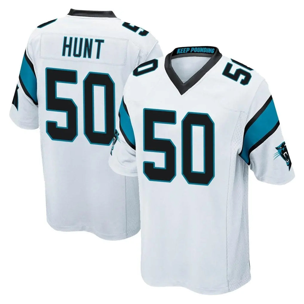 C.Panthers #50 Robert Hunt Player White Game Ldoa Stitched Jerseys