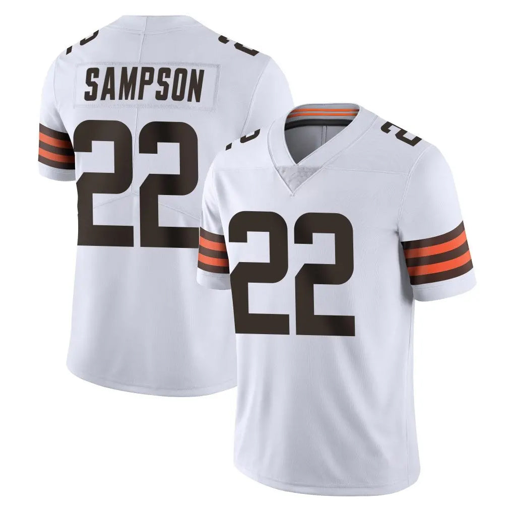 C.Browns #22 Dylan Sampson Player White Vapor Untouchable Limited Home Game Ldoa Stitched Jerseys