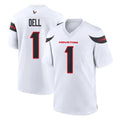 H.Texans #1 Tank Dell Player White Home Game Ldoa Stitched Jerseys