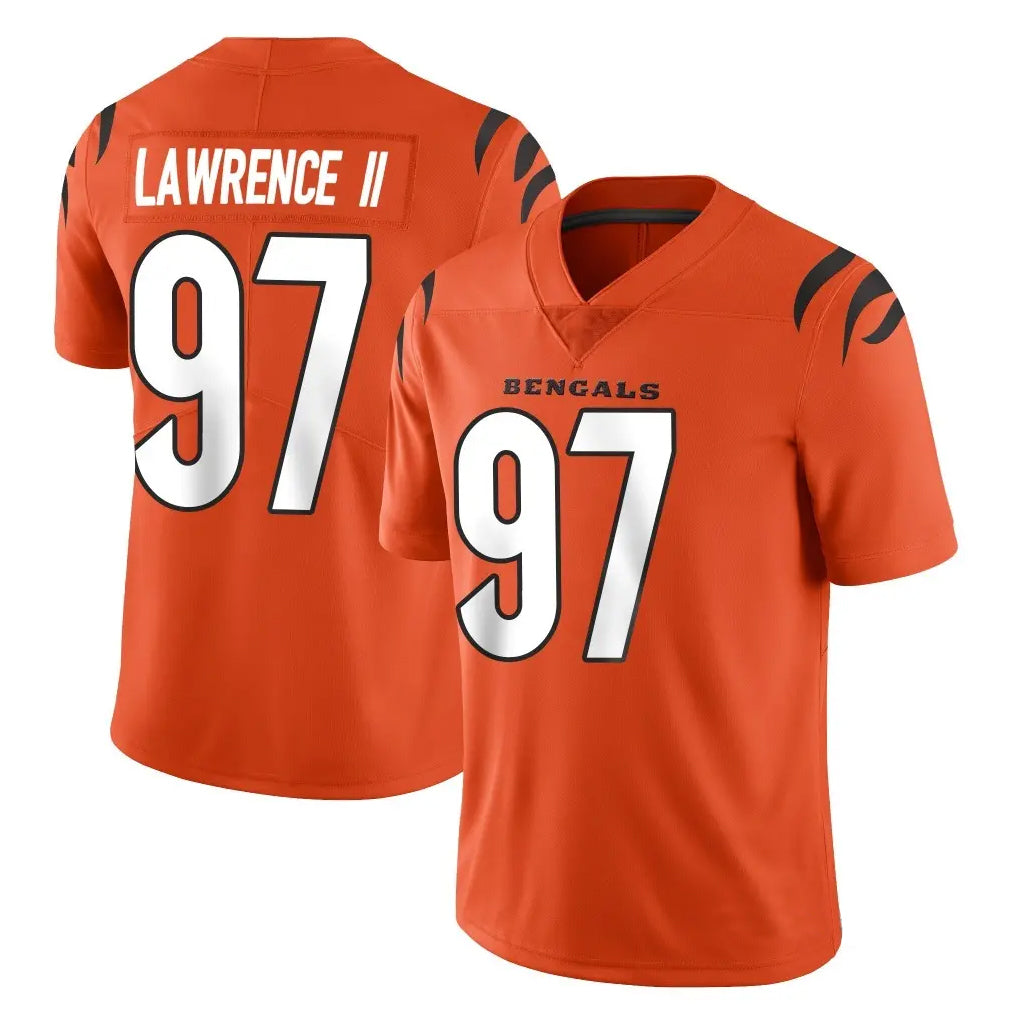 C.Bengals #97 Dexter Lawrence II Player Orange Vapor Untouchable Limited Home Game Ldoa Stitched Jerseys