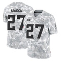 M.Vikings #27 Jordan Mason Player Arctic Camo Salute To Service Limited Game Ldoa Stitched Jerseys