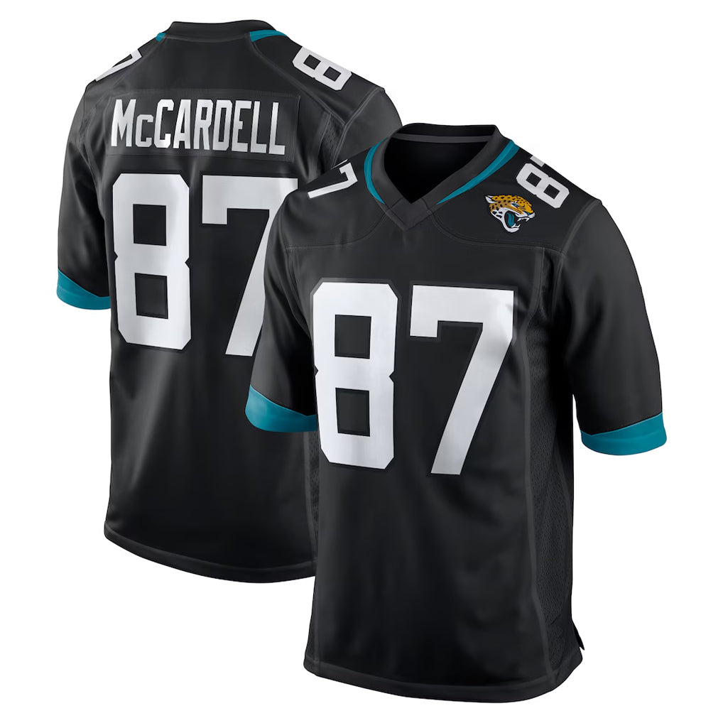 J.Jaguars #87 Keenan McCardell Player Black Home Game Ldoa Stitched Jerseys