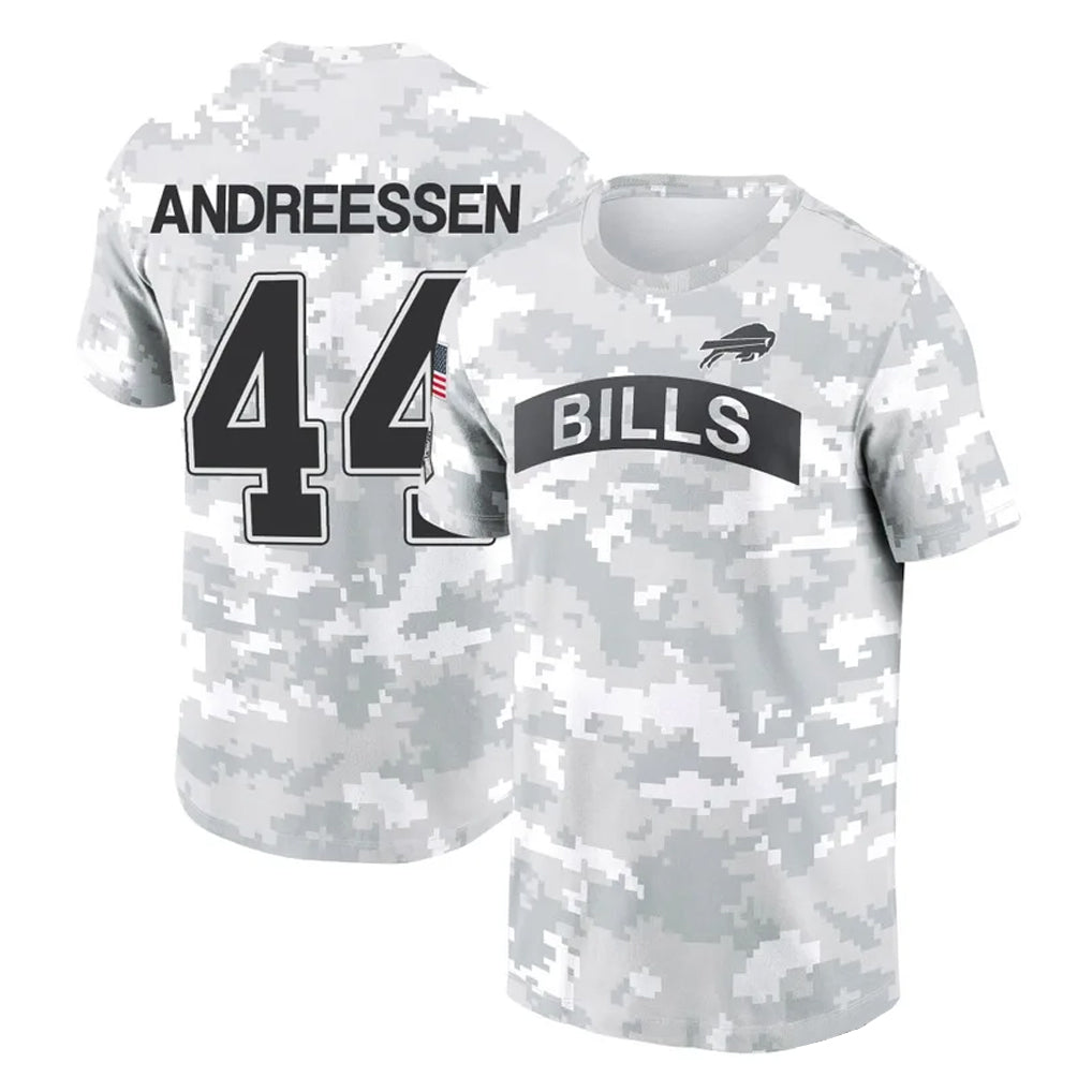 B.Bills #44 Joe Andreessen Player Arctic Camo Salute to Service T-Shirt Hoodies Ldoa Stitched Jerseys