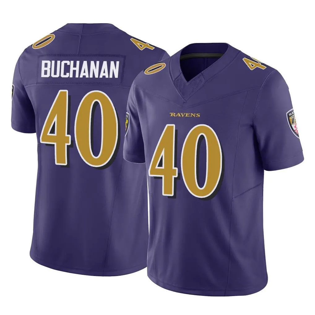 B.Ravens #40 Teddye Buchanan Player Purple Vapor F.U.S.E. Limited Ldoa Stitched Jerseys