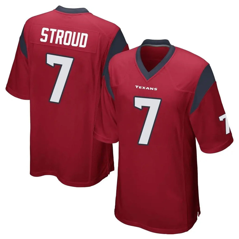 H.Texans #7 CJ Stroud Player Red Home Game Ldoa Stitched Jerseys