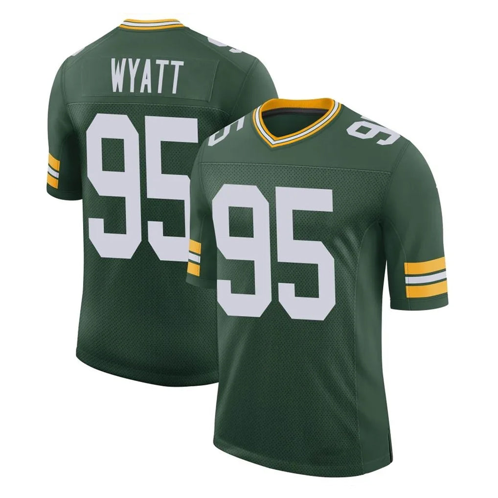GB.Packers #95 Devonte Wyatt Player Green Limited Classic Home Game Ldoa Stitched Jerseys