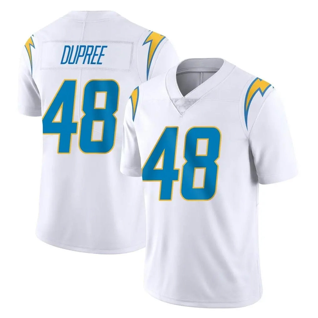 LA.Chargers #48 Bud Dupree Player White Limited Vapor Untouchable Home Game Ldoa Stitched Jerseys