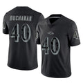 B.Ravens #40 Teddye Buchanan Player Black REFLECTIVE Limited Ldoa Stitched Jerseys
