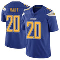 LA.Chargers #20 Cam Hart Player Royal Limited Color Rush Vapor Untouchable Home Game Ldoa Stitched Jerseys