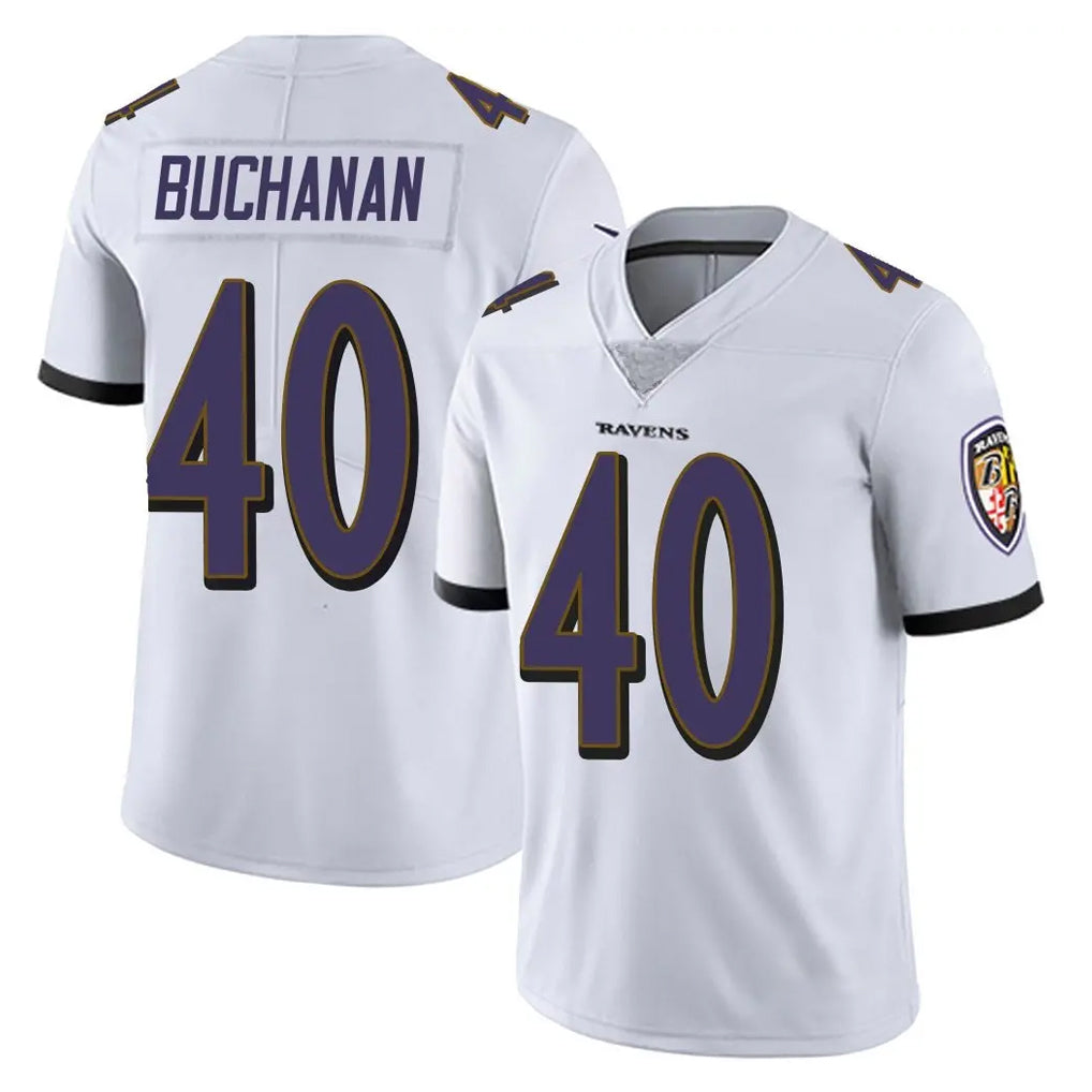 B.Ravens #40 Teddye Buchanan Player White Vapor F.U.S.E. Limited Ldoa Stitched Jerseys